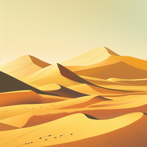 An enchanting instrumental piece featuring captivating middle eastern rhythms and melodies that transport listeners to the vast, rolling dunes of the desert. The groovy beats and hypnotic tunes create an immersive experience, highlighting the rich musical heritage of the region and invoking a sense of adventure and mystery.