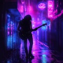 instrumental punk blending cyberpunk vibes with energetic beats