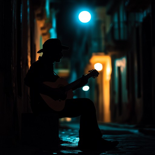 An instrumental rumba composition capturing the essence of a yearning love in havana's nostalgic nights. The melody unfolds with a rich and emotive guitar, painting a picture of lost love and dreams under the starry cuban sky. Its rhythm sways with the traditional rumba beats, inviting the listener to a dance of memories and wistful emotions.