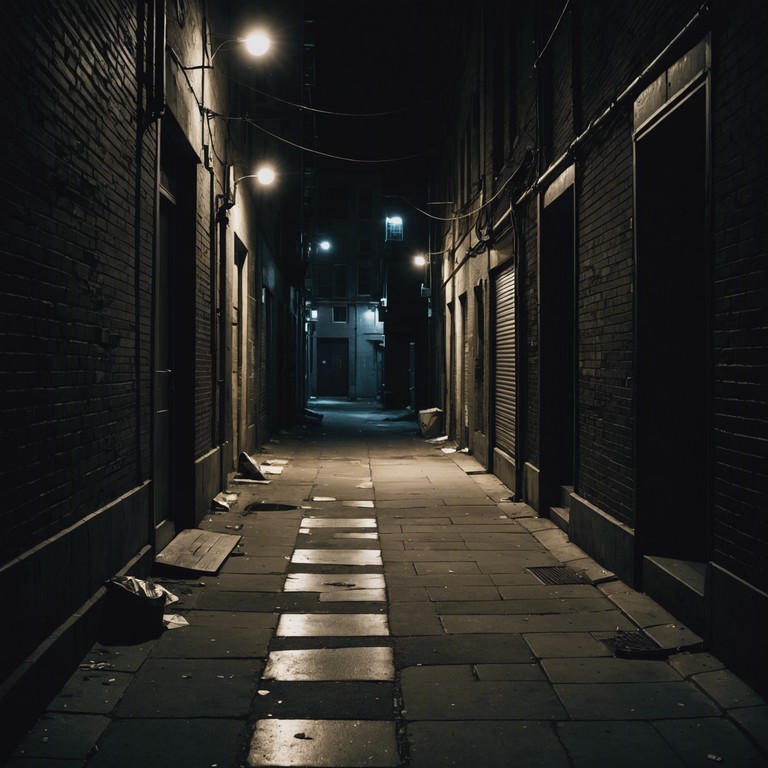 This composition combines the raw energy of punk music with an unsettling ambience. Featuring gritty guitar riffs and a sparse, echoic backdrop, it evokes the feeling of being alone in a desolate urban landscape at night. The sound is intentionally minimalistic, focusing on atmosphere over complexity, perfect for evoking emotions of tension and unease.