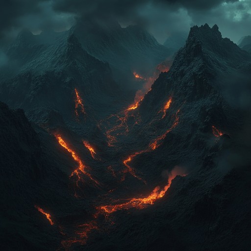 A blend of heavy electric guitar riffs and pounding drums, pushing the limits of intensity and sonic power. The track channels a relentless energy inspired by natural forces and ancient legacies, calling forth images of immense, dark mountains cracking and shifting under their own weight. Raw and untamed, it stands as an anthem of elemental strength and resolve.