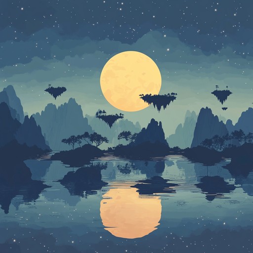 An orchestral track painting a soundscape of moonlit nights and echoes beneath moonlight inviting introspection.