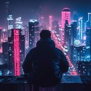 a haunting synthwave journey through futuristic cityscapes and memories