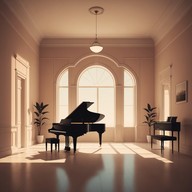 elegant solo piano expressing deep loneliness