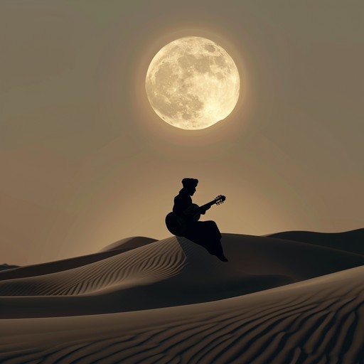 Immerse in the haunting and evocative melodies of this instrumental piece that captures the enchanting beauty of middle eastern nights. A solo oud leads the narrative, expressing deep emotional nuances through intricate and soulful plucking patterns that speak of ancient tales and heartfelt longing. The song builds gently, allowing listeners to drift into a state of nostalgia and reverie, evoking images of moonlit deserts and whispered winds.