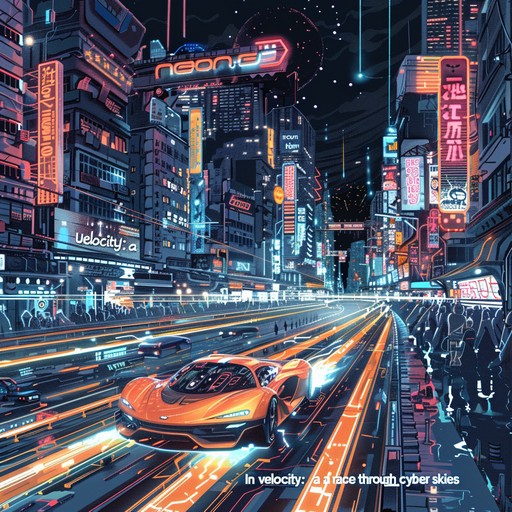 Imagine soaring through a digital cityscape filled with vibrant neon lights and towering skyscrapers. The night pulses with energy as fast-paced beats mimic the high-speed race of futuristic vehicles dodging through traffic. Each dynamic turn and rapid ascent is captured through agile drum patterns and resonant bass lines, creating a soundscape that fuels adrenaline and excitement.