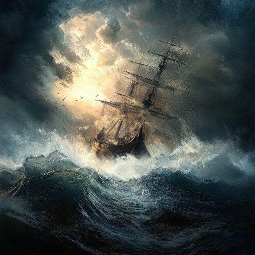 This piece evokes the rugged heroism of russian navy sailors through gritty, intense melodies intertwined with triumphant undertones. The music carries a sense of determination and strength, reflecting the harsh conditions faced at sea and their unwavering resolve. It paints an auditory picture of naval battles and enduring camaraderie.