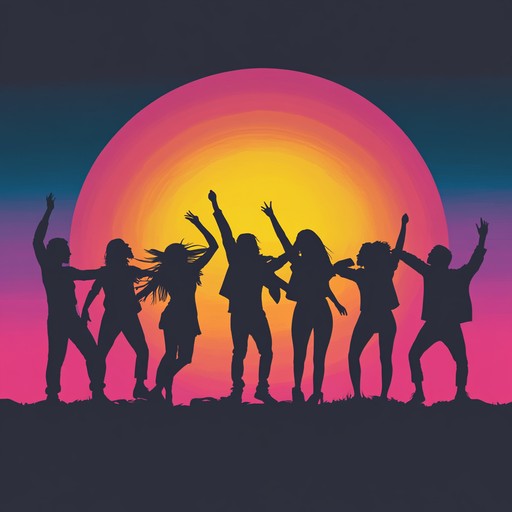 An upbeat and lively instrumental track that captures the essence of carefree dancing, with rhythmic beats and melodic harmonies that inspire joy and freedom as the sun sets on a warm day.