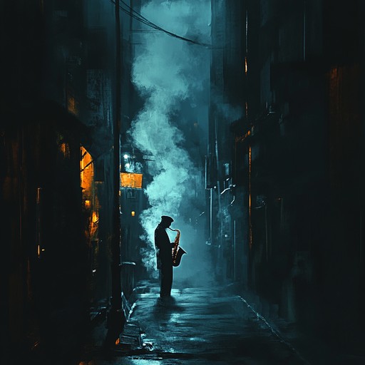 Immerse in the pulsating rhythms and raw, unpolished textures of gritty urban jazz. A late night saxophone weaves through smoky alleyways, accompanied by a tight, percussive backbone. This track captures the essence of nocturnal city life, with each note dripping with tension and character. The bass and drums provide a relentless groove while the saxophone tells a story of urban grit and melancholy.