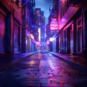 chilled beats with atmospheric synth capturing urban nights