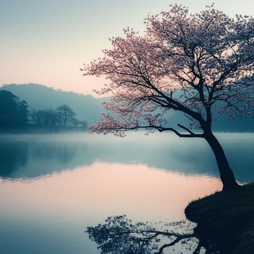 A serene and emotional instrumental piece featuring the shakuhachi flute, evoking the transient beauty of cherry blossoms in springtime japan. The melody flows gently like a breeze, carrying echoes of nostalgia and longing through an ancient landscape.