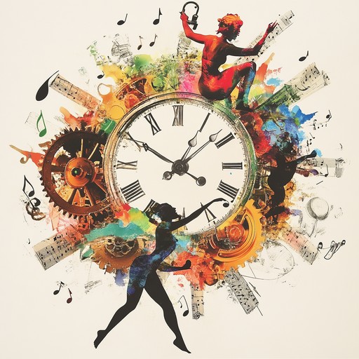 A vibrant instrumental jingle combining the mechanical sounds of clockwork gears with lively brazilian samba rhythms, accentuated by cheerful whistling melodies. The piece juxtaposes the precise, mechanical beat reminiscent of clockwork with the energetic pulse of samba percussion, creating a unique and catchy tune that invokes both modernity and tradition.