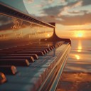 delicate piano tones capturing twilight's melancholic serenity