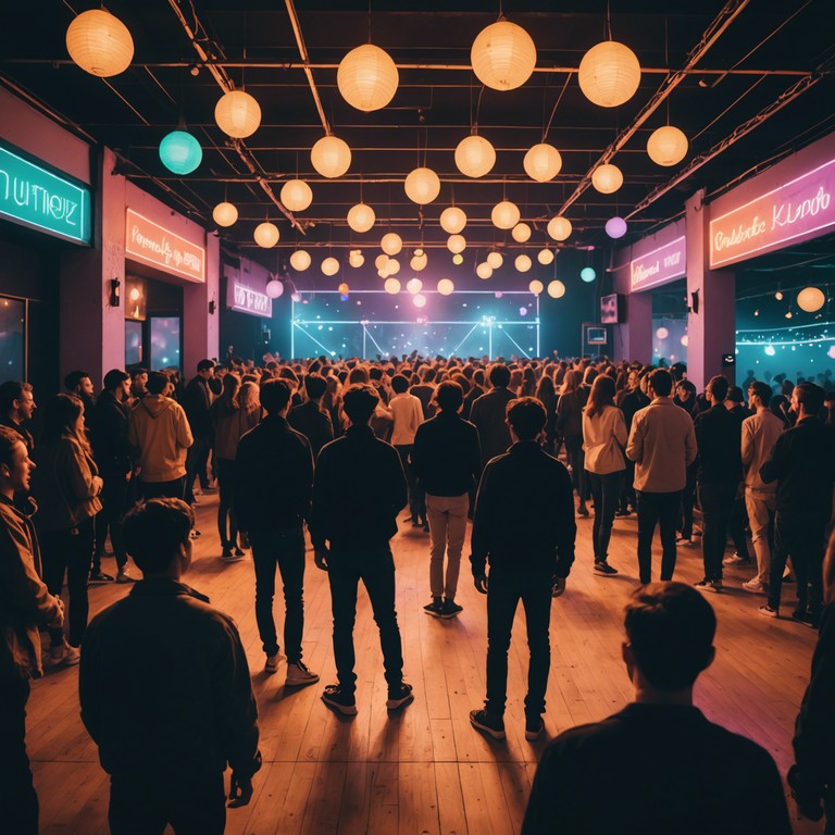 Envision a bustling dance floor illuminated by disco balls and neon lights, where the bass rhythm is not just heard but felt through every beat. This alternative track name summons images of vibrant nightlife and infectious energy perfect for letting loose and immersing in the rhythm.