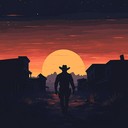 eerie western instrumental with haunting melodies over ambient textures.