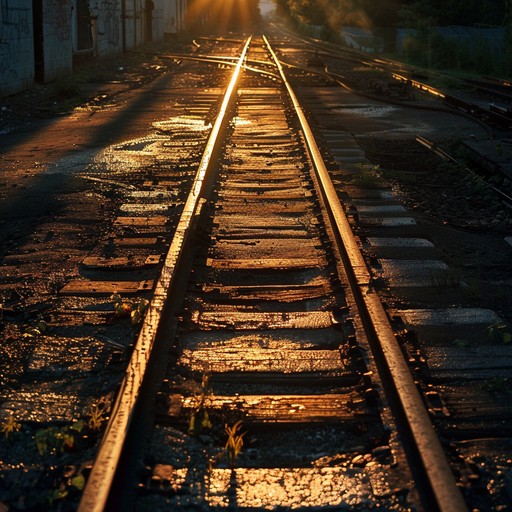 Traverse an abandoned, sun scorched railway with heartfelt melancholy. The whispering wind and soulful guitar cry of lost love and broken dreams, painting vivid pictures of desolation and introspection.