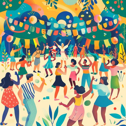 A lively and cheerful jpop track filled with infectious synth melodies that encourage dancing and celebrate the joys of summer. The upbeat tempo and vibrant rhythms invite listeners to immerse themselves in moments of fun and sunshine.