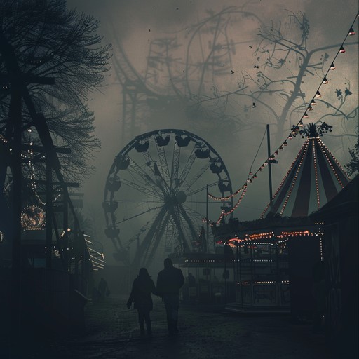 This dark and menacing trap beat features distorted 808 bass, glitchy synths, and haunting carnival music box melodies. The track creates an atmosphere of unease and dread, as if wandering through an abandoned, haunted carnival at night. The heavy, pulsating bass and erratic, glitchy elements add to the sense of disorientation and fear.