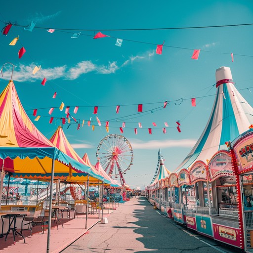 A musical journey evoking childhood memories at a vintage carnival, complete with whimsical melodies and a touch of melancholy. The sound of the accordion weaves a tapestry of enchanting fairground tunes, transporting listeners to a bygone era of colorful tents and merry go rounds.