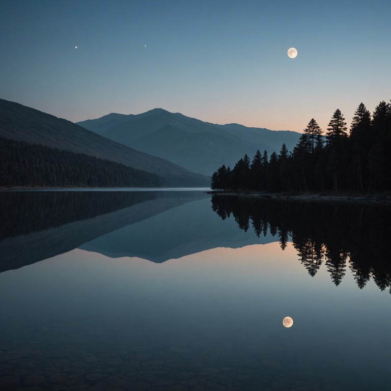 This piece encapsulates the tranquility of a clear, moonlit night with soft, flowing melodies that evoke a sense of peace and reflection. An immersive experience created to unwind the mind and soothe the soul, as the lounge tones meet the gentle serenade from the moon. This piece encapsulates the tranquility of a clear, moonlit night with soft, flowing melodies that evoke a sense of peace and reflection. An immersive experience created to unwind the mind and soothe the soul, as the lounge tones meet the gentle serenade from the moon.