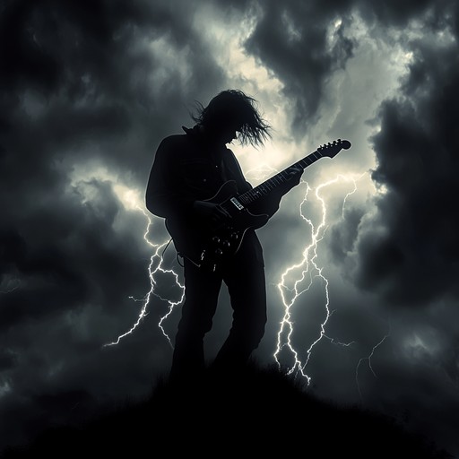 An electrifying hard rock instrumental that combines relentless guitar riffs with pounding drums, creating an atmosphere of raw energy and power. The piece builds intensity through dynamic shifts and driving rhythms, evoking the sensation of a stormy sky filled with thunder and lightning.