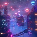 futuristic beats with ethereal synths and cosmic ambiance