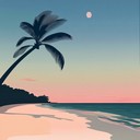 soft beats create a peaceful evening tropical atmosphere