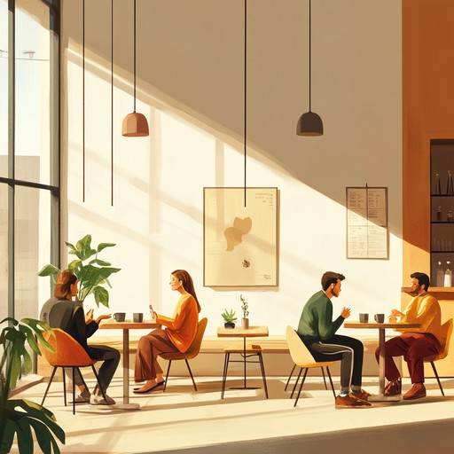 Imagine a cozy coffee shop bathed in afternoon sunlight, where people are chatting softly, and the smell of freshly brewed coffee fills the air. This track features laid back beats, gentle guitar strums, and warm synth melodies layered with the subtle sounds of a bustling café. It's the perfect background for studying, reading, or simply enjoying the moment.