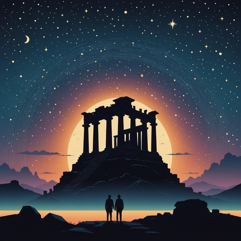 This track embodies a deep dive into the musical representation of untold epochs, with progressive rock elements beautifully intertwined with complex rhythmic patterns and awe inspiring guitar solos, gradually building up to a magnificent crescendo that promises to transport listeners across different eras of time and emotion.