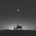 soft piano under bittersweet moonlight creates reflective loneliness