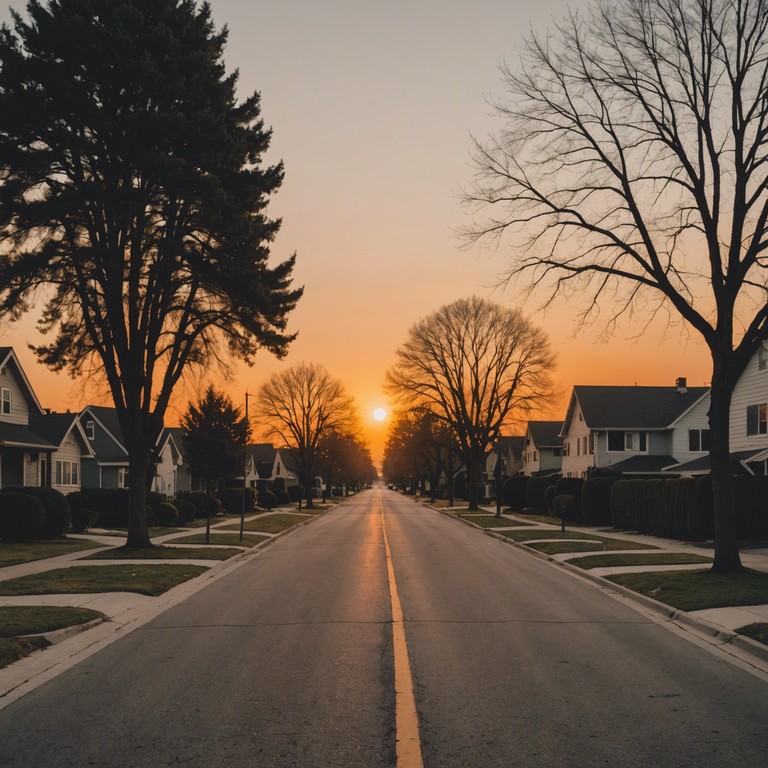 Imagine a serene scene, the sun setting over a calm boulevard in the 70s as subtle harmonies paint a nostalgic yet relaxing soundscape. The gentle strum of an acoustic guitar accompanies a whispering breeze, each note bringing a sense of peace and a longing for the simplicity of yesteryears.