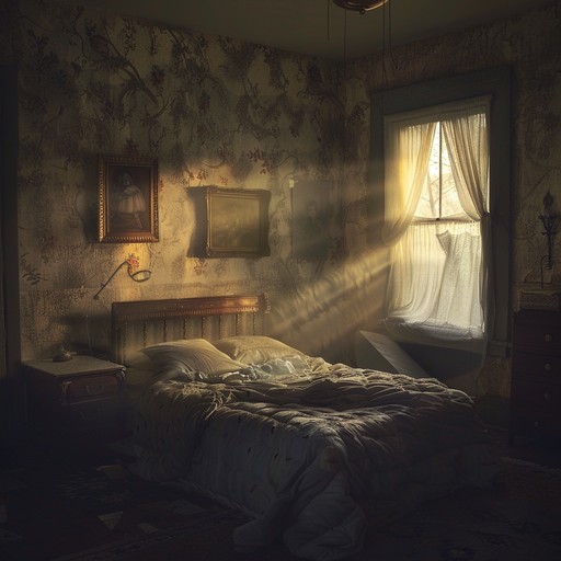 Ethereal melodies blend with melancholic undertones to create a hauntingly intimate bedroom atmosphere, perfect for those quiet, reflective moments