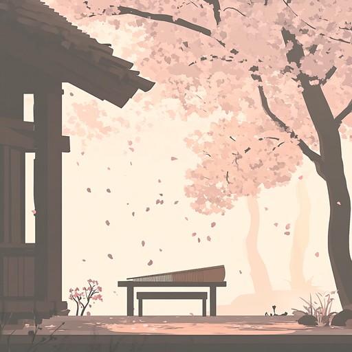 An evocative instrumental track intertwining the delicate sounds of the koto with ambient electronic textures, echoes of silent sakura invites listeners into an introspective journey through serene landscapes, reflecting on fleeting moments and inner contemplation.