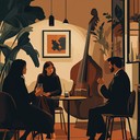 conversations unfold with moonlit jazz backdrop