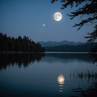 soothing melodies under a moonlit sky