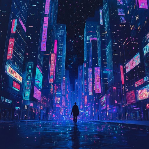 A dreamy, instrumental track that captures the essence of the 1980s with atmospheric synthesizers and ethereal soundscapes, evoking a sense of drifting through neon lit city streets at night.