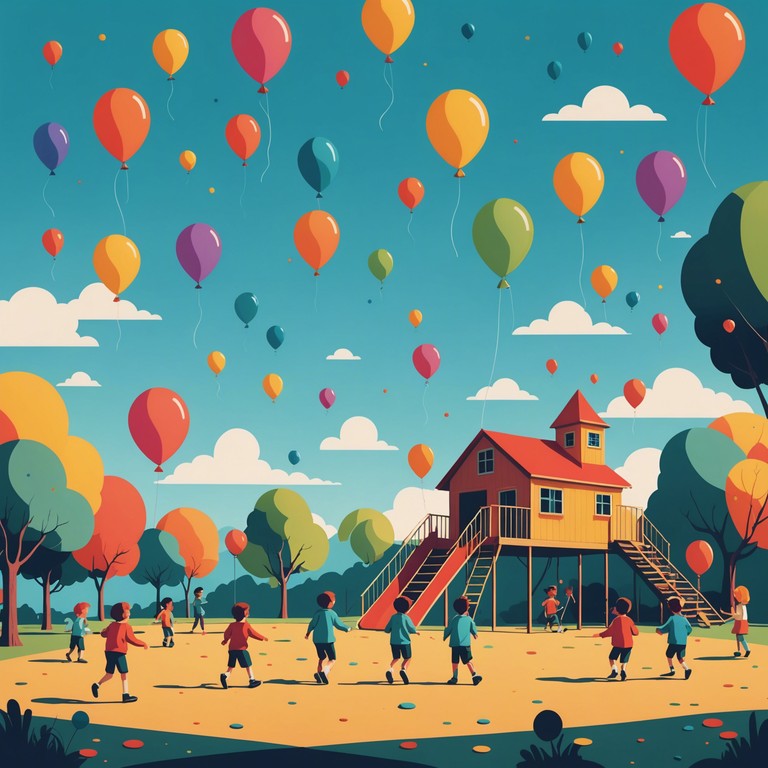 An enchanting instrumental that captures the essence of a joyful day at the playground, with vibrant melodies that evoke images of children playing and laughing under the sun