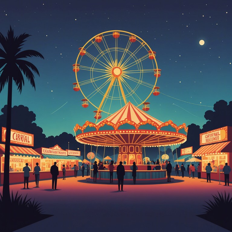 This track features serene, soothing tones blended with subtle festive undertones capturing the peaceful side of a bustling carnival. Perfect for reflecting a calm atmosphere amidst lively surroundings