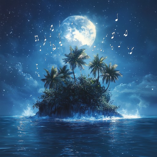 A captivating instrumental calypso tune that conjures images of moonlit caribbean beaches, where rhythmic steel drums blend with gentle percussion to create a mystical and serene atmosphere.