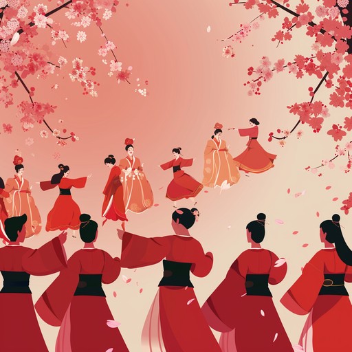 This instrumental piece is filled with bright, bouncy, and blissful melodies. The rhythm shifts dynamically to keep the listener engaged, mixing traditional japanese scales with modern pop sensibilities. The result is a joyful and spirited track that evokes the image of cherry blossoms fluttering in the spring breeze.