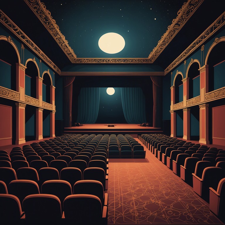 This track evokes the quiet, magical atmosphere of a historic broadway theater under the gentle light of a full moon, post performance. The echoing piano notes fill the space with contemplative serenity.