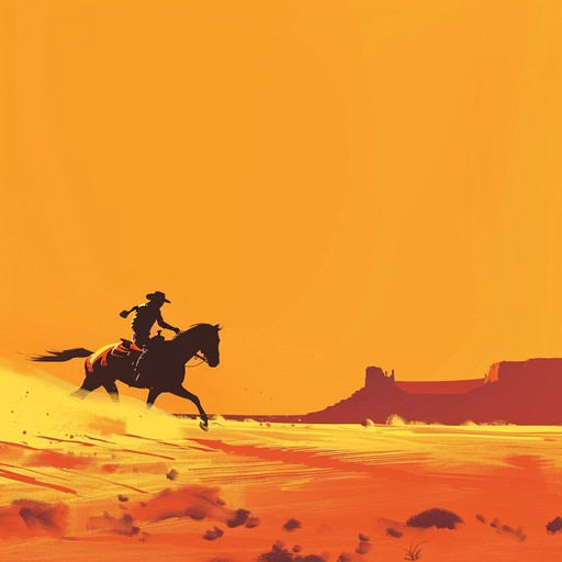 An energetic western track that captures the joy and freedom of riding through colorful desert trails. The electric guitar's vibrant melodies alongside dynamic rhythms evoke feelings of excitement and boundless adventure in a western setting.