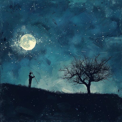 Imagine yourself strolling through a serene garden bathed in the soft glow of the moon. The gentle rustling of leaves and the distant sound of a babbling brook create a peaceful atmosphere. A delicate, mellifluous melody floats through the air, carried by the soothing tones of a piano and the subtle whispers of a flute. The music ebbs and flows, creating a sense of tranquility and inner peace. As the melody unfolds, it invites you to let go of your worries and immerse yourself in the beauty of the moment.