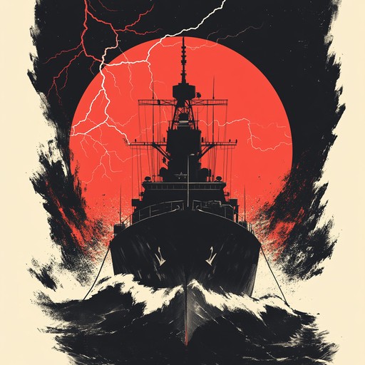 An intense and stirring instrumental composition that illustrates the strength and dominance of the russian navy. Featuring powerful timpani and sweeping orchestral arrangements, this piece evokes the image of formidable warships braving tumultuous seas. The music builds to a climactic crescendo, symbolizing the naval force's relentless power.