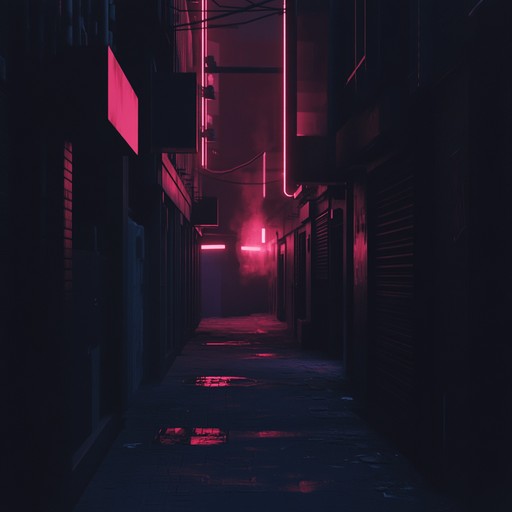 Dive into an eerie realm where haunting synths echo through the neon lit streets of an otherworldly metropolis. The soundscape is drenched in an unsettling darkness, characterized by pulsating rhythms and dissonant melodies that evoke a sense of unease and intrigue. This is a soundscape where the familiar meets the bizarre, creating an atmosphere that's both hypnotic and frightening.