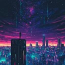 epic synth journey through majestic neon lit futuristic landscapes