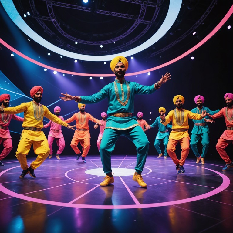 Imagine a soundtrack that carries the echoes of punjabi drums through the corridors of a space station, where traditional bhangra meets the technology of tomorrow. The result is an exhilarating experience that ignites the joy of dance with an edge of modernity.