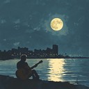 gentle guitar melodies painting peaceful havana evenings by sea.