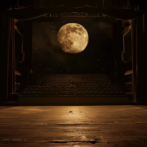 A soothing blend of gentle string harmonies and soft crescendos, perfectly evoking the serene atmosphere of a tranquil moonlit night. Ideal for theatrical performances.