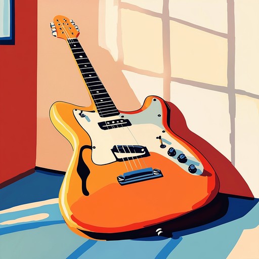 An upbeat instrumental garage song that blends lively guitar riffs with driving drum beats to create an energetic and joyful atmosphere.